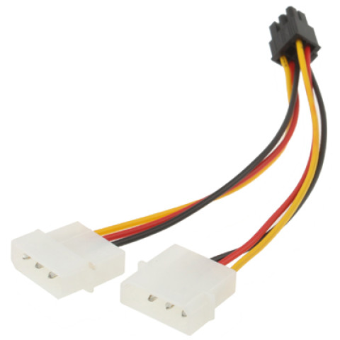 Кабель живлення для відеокарти 6-pin to 2x4-pin F Molex