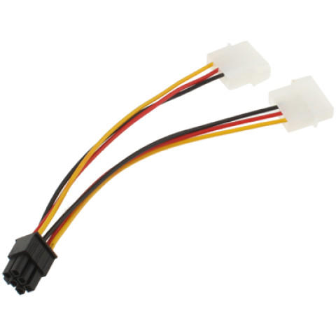 Кабель живлення для відеокарти 6-pin to 2x4-pin F Molex