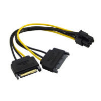 Кабель живлення для відеокарти 6pin Male - 2хSATA Male