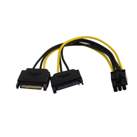 Кабель живлення для відеокарти 6pin Male - 2хSATA Male