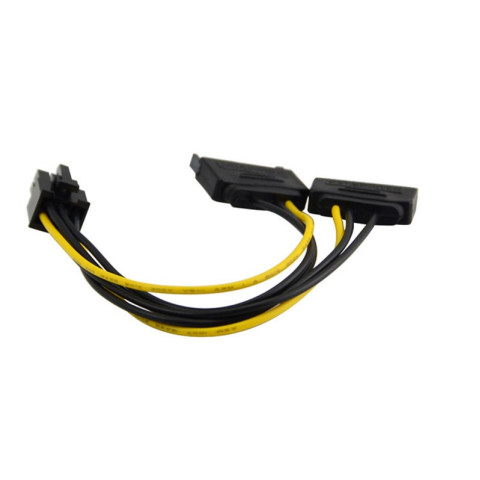 Кабель живлення для відеокарти 6pin Male - 2хSATA Male