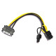 Кабель живлення для відеокарти 6/8-pin to SATA M, 0.2м