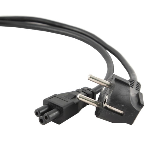 Кабель живлення 220В 0.5м, 3*0.75мм, CEE7/7-C5 Schuko Cablexpert VDE