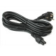 Кабель живлення 220В 1.5 м, 0,75мм2 С13-IEC C5 (для ноутбука)