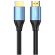 Кабель HDMI M - M, 10.0 м, V2.0, 4K 60Гц, Aluminum Alloy Blue Vention