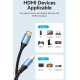 Кабель HDMI M - M, 10.0 м, V2.0, 4K 60Гц, Aluminum Alloy Blue Vention