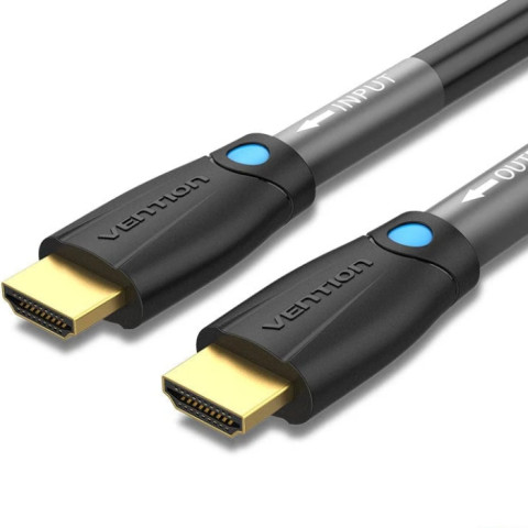 Кабель HDMI M - M, 8.0 м, V2.0, Engineering 4K 60Гц 18Gbps HD 7.1 PVC Black Vention