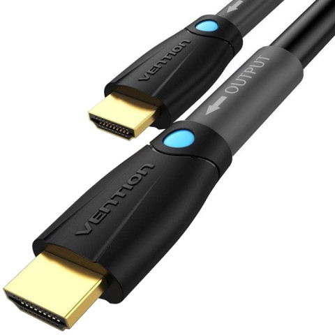 Кабель HDMI M - M, 8.0 м, V2.0, Engineering 4K 60Гц 18Gbps HD 7.1 PVC Black Vention
