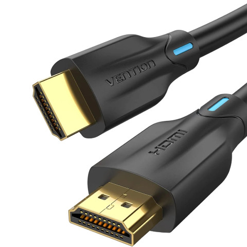 Кабель HDMI M - M, 2.0 м, V2.1, 8K 60Гц PVC Black Vention