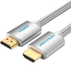 Кабель HDMI M - M, 1.0м, V2.0, 4K 60Гц, обплетення, Aluminum Alloy Type сірий Vention