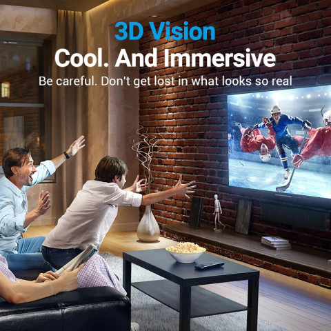 Кабель HDMI M - M, 2.0м, V2.1, 8K 60Гц обплетення, чорний Vention