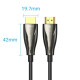 Кабель HDMI M - M, 30.0 м, V2.0, Optical 4K 60Гц 18Gbps Dolby 7.1 PVC Black Zinc Alloy Vention