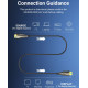 Кабель HDMI M - M, 30.0 м, V2.0, Optical 4K 60Гц 18Gbps Dolby 7.1 PVC Black Zinc Alloy Vention