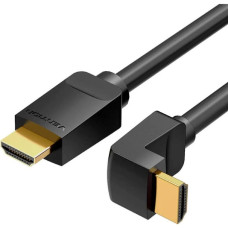 Кабель HDMI M - M, 1.0м, V2.0, 4K 60Гц, кут 90°, PVC, чорний Vention