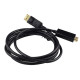 Кабель DisplayPort M - HDMI M 3.0м чорний