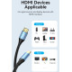 Кабель HDMI M - M, 1.5м, V2.0, 4K 60Гц Aluminum alloy, синій Vention