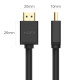 Кабель HDMI M - M, 5.0 м, V2.0 Cafule 4K, HD104 UGREEN Чорний