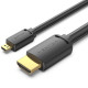 Кабель HDMI M - Micro M, 1.5 м, V2.0 4K 60Гц 18Gbps HDR Dolby Vention