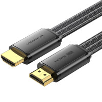 Кабель HDMI M - M, 2.0 м, V2.1, 8K 60Гц, плаский з обплетенням, Vention