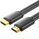 Кабель HDMI M - M, 2.0 м, V2.1, 8K 60Гц, плаский з обплетенням, Vention