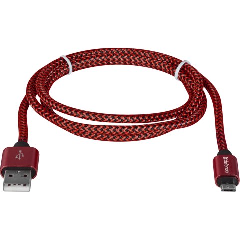 Кабель USB 2.0 AM-micro BM, 1.0 м, червоний, 08-03T PRO Defender