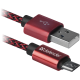 Кабель USB 2.0 AM-micro BM, 1.0 м, червоний, 08-03T PRO Defender