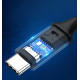 Кабель USB 2.0 Type-C M-M, 2 м, 60W Чорний, Round Cable Nickel Plating Aluminum Shell US261 UGREEN