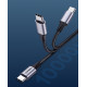 Кабель USB 2.0 Type-C M-M, 2 м, 60W Чорний, Round Cable Nickel Plating Aluminum Shell US261 UGREEN