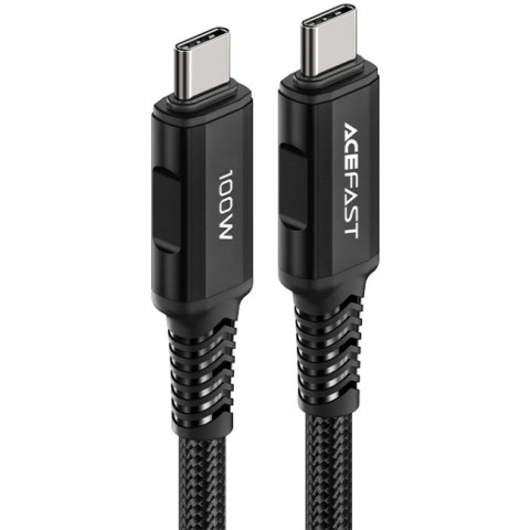 Кабель USB 2.0 Type-C M-M, 2 м, 100W C4-03, zinc alloy, Black, Acefast