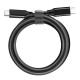 Кабель USB 3.2 Type-C M-M, 1.0 м, 100W, PD3.0 Gen2, 4K 60Hz чорний