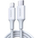 Кабель USB 2.0 Type-C M-Lightning M, 1 м, 3A, Nickel Plating ABS Shell Білий, US171 UGREEN