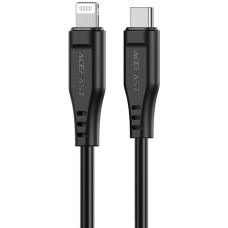 Кабель USB 2.0 Type-C-Lighting, 1,2 м, 3.0A, TPE C3-01 Black Acefast