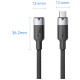 Кабель продовжувач USB 3.2 Gen2 Type-C M-F 1.0 м 100W 10Gbps 4K60HZ Vention
