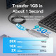 Кабель продовжувач USB 3.2 Gen2 Type-C M-F 1.0 м 100W 10Gbps 4K60HZ Vention