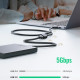 Кабель продовжувач USB 3.0 AM-AF, 3м, Connector gold-plated Чорний, US129 Ugreen
