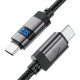 Кабель USB 2.0 Type-C M-M, 1.2 м 60W digital display Black, C15-03 Acefast