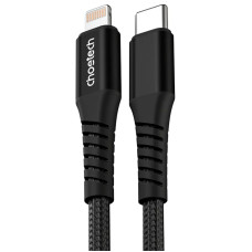 Кабель USB 3.1 Type-C M-Lightning M, 1.0м, чорний, 27W PD, Choetech