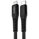 Кабель USB 3.1 Type-C M-Lightning M, 1.0м, чорний, 27W PD, Choetech