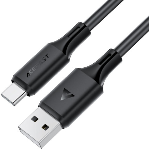 Кабель USB 2.0 AM-Type-C M, 1.2 м, 60W silicone C17-04 Black Acefast