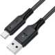 Кабель USB 2.0 AM-Type-C M, 1.2 м, 60W silicone C17-04 Black Acefast
