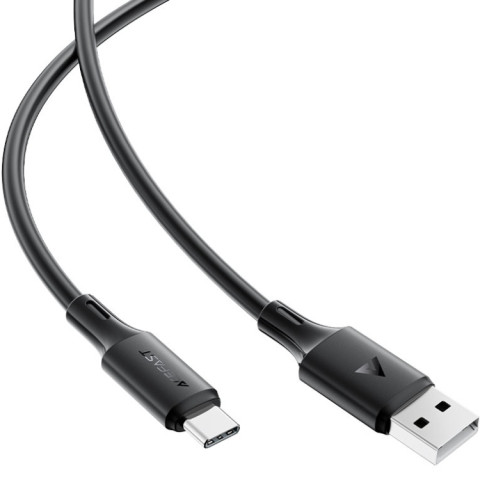 Кабель USB 2.0 AM-Type-C M, 1.2 м, 60W silicone C17-04 Black Acefast