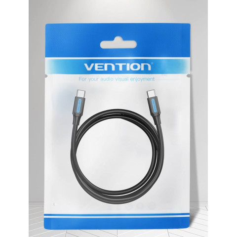 Кабель USB 2.0 Type-C M-M, 1 м, 100W Чорний, Vention
