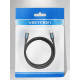 Кабель USB 2.0 Type-C M-M, 1 м, 100W Чорний, Vention