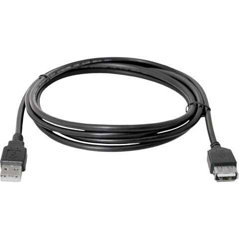 Кабель продовжувач USB 2.0 AM-AF, 1.8 м чорний USB02-06 Defender