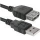 Кабель продовжувач USB 2.0 AM-AF, 1.8 м чорний USB02-06 Defender