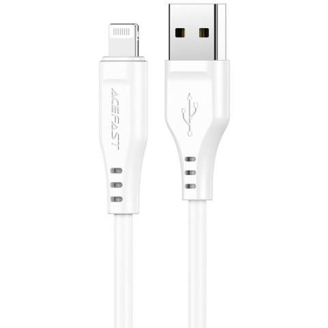 Кабель USB 2.0 AM-Lighting, 1,2 м, 2,4A, TPE C3-02 White Acefast