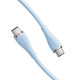 Кабель USB 2.0 Type-C M-M, 1.0 м 100W Light Blue Silicone Vention