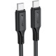 Кабель USB 2.0 Type-C M-M, 1.2 м, 60W silicone C17-03 Black Acefast
