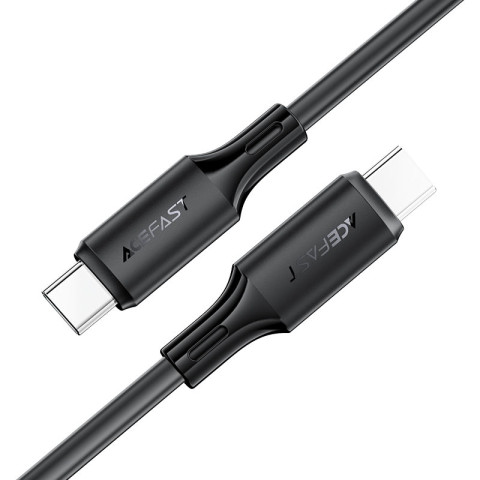Кабель USB 2.0 Type-C M-M, 1.2 м, 60W silicone C17-03 Black Acefast