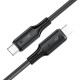 Кабель USB 2.0 Type-C M-M, 1.2 м, 60W silicone C17-03 Black Acefast